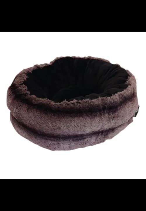 Bespoke Brats Donut Bed - Chocolate And Black - Extra Small