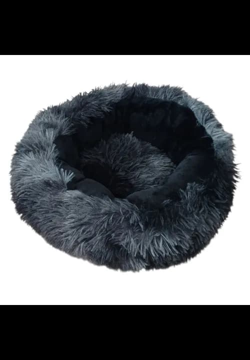 Bespoke Brats Donut Bed - Dark Grey And Black - Extra Extra Small