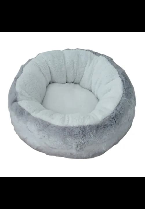 Bespoke Brats Donut Bed - Grey And White - Small