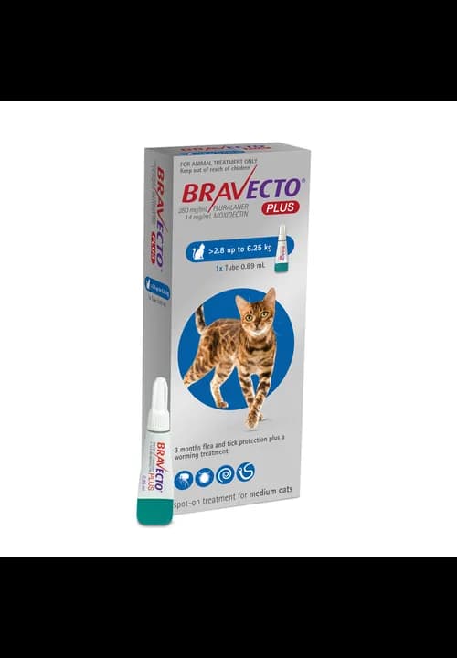 Bravecto Plus Cat Spot On 2.8-6.25Kg