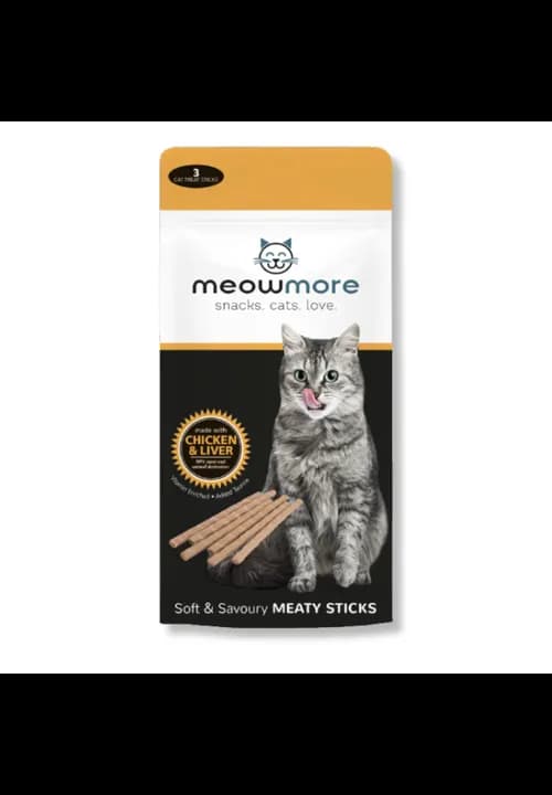Meowmore Meaty Sticks Chicken And Liver 15G