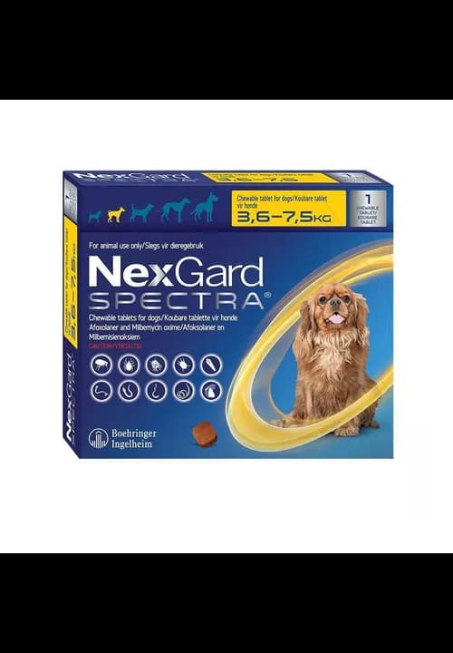 Nexgard Spectra Dog 3.6-7.5Kg