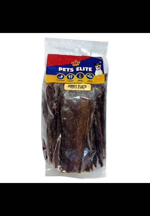 Pets Elite Jerky Flats 25 Pack Large