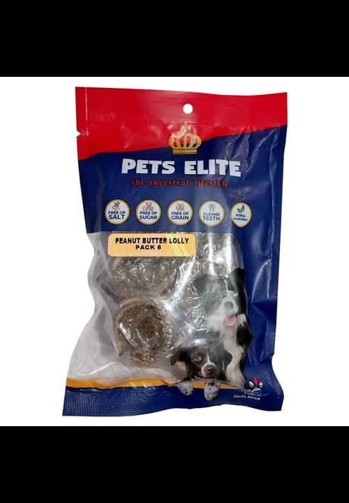 Pets Elite Peanut Butter Lolly 6 Pack