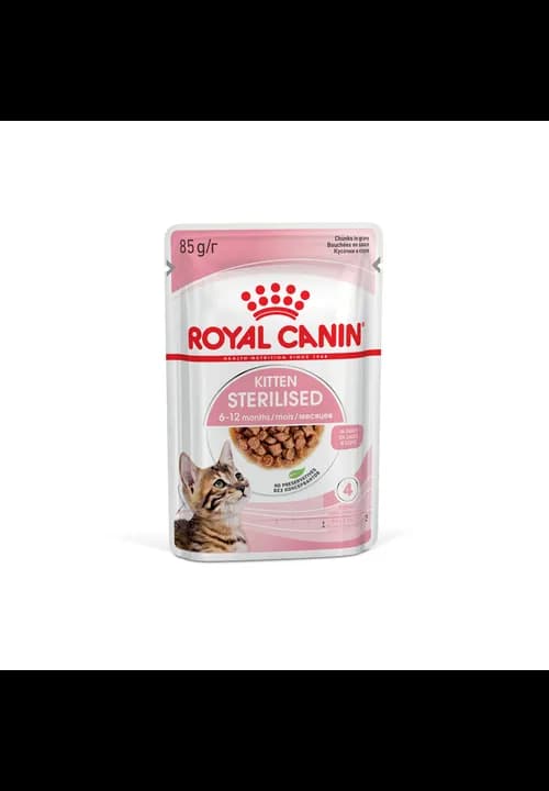 Royal Canin Kitten Sterilised Chunks In Gravy 85G